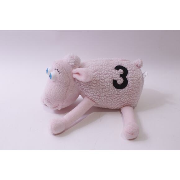 Serta, Number 3, Counting Sheep, Plush, Pink, Stuffed Animal, ~ 251013-WH 1369 - Picture 2 of 4